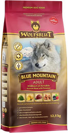 Produktbild von Wolfsblut Blue Mountain Hundefutter Adult Kaninchen mit hohem Fleischanteil 2x12,5kg