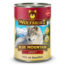 Wolfsblut Blue Mountain Hundefutter Adult Wild mit Kartoffel Getreidefrei Stückchen in Sauce 6 x 395 g - 6 x 395 g – Bild 1 von 5