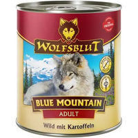 Produktbild von Wolfsblut Blue Mountain Hundefutter Adult Wild mit Kartoffel Stückchen in Sauce getreidefrei 6 x 800 g - 6 x 800 g