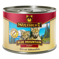 Produktbild von Wolfsblut Blue Mountain Hundefutter Welpe Wildfleisch in Sauce Getreidefrei 6 x 200 g - 6 x 200 g