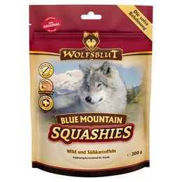 Produktbild von Wolfsblut Blue Mountain Squashies Belohnungssnack für Hunde mit Wild und Kaninchen getreidefrei und hypoallergen 300 g - 6 x 300 g
