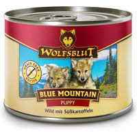 Produktbild von Wolfsblut Blue Mountain Welpen Nassfutter Wild in Sauce getreidefrei 6 x 200 g - 6 x 200 g