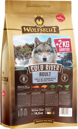 Wolfsblut Cold River Hundefutter Adult Forelle getreidefrei und glutenfrei 14,5 kg - 12,5 kg – Bild 1 von 2