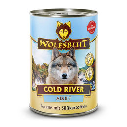 Wolfsblut Cold River Hundefutter Adult Forelle in Sauce getreidefrei 6 x 395 g - 6 x 395 g – Bild 1 von 4