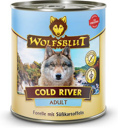 Wolfsblut Cold River Hundefutter Adult Forelle Stückchen in Sauce Getreidefrei 6 x 800 g - 6 x 800 g – Bild 1 von 2