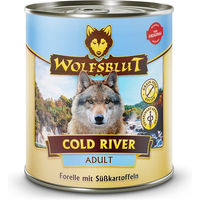 Produktbild von Wolfsblut Cold River Hundefutter Adult Forelle Stückchen in Sauce Getreidefrei 6 x 800 g - 6 x 800 g