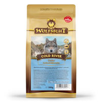 Produktbild von Wolfsblut Cold River Senior Hundefutter mit Forelle für Hunde ab 7 Jahren 500g - 4 x 500 g