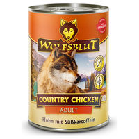Produktbild von Wolfsblut Country Chicken Adult Hundefutter Huhn mit Stückchen in Sauce getreidefrei ohne Zucker 6 x 395 g - 6 x 395 g