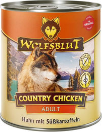 Produktbild von Wolfsblut Country Chicken Hundefutter Adult Getreidefrei 6x800g