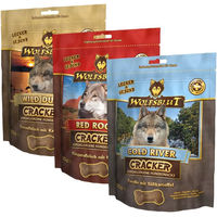 Produktbild von Wolfsblut Cracker Funktionssnack Probierpaket für Hunde Hypoallergen und Sensitive 3x225g