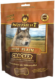 Produktbild von Wolfsblut Cracker Wide Light Pferd und Süßkartoffel Belohnungssnack für Pferde 3x225g