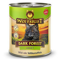 Produktbild von Wolfsblut Dark Forest Adult Nassfutter Wild für ausgewachsene Hunde getreidefrei und glutenfrei 6x800g Dose