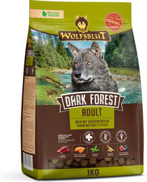 Wolfsblut Dark Forest Hundefutter Adult Wild Getreidefrei 1 kg - 1 kg – Bild 1 von 2