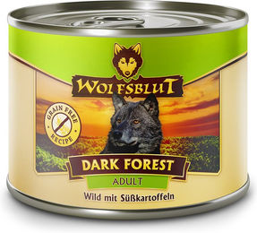 Wolfsblut Dark Forest Hundefutter Adult Wild Getreidefrei Ohne Zucker 6 x 200 g - 6 x 200 g – Bild 1 von 2