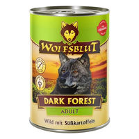 Produktbild von Wolfsblut Dark Forest Hundefutter Adult Wild mit Stückchen in Sauce getreidefrei 395 g - 6 x 395 g