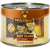 Produktbild von Wolfsblut Deep Glade Hund Nassfutter Welpe Rothirsch Getreidefrei Ohne Zucker 6 x 200 g - 6 x 200 g