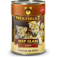 Produktbild von Wolfsblut Deep Glade Welpen Nassfutter Hirsch Getreidefrei Ohne Zucker 6 x 395 g - 6 x 395 g