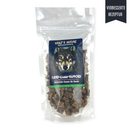 Produktbild von Wolfsblut Fjord-Lamm-Häppchen Belohnungssnack für Hunde mit Lamm 150 g