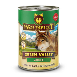 Wolfsblut Green Valley Adult Hundefutter Lamm und Lachs Stückchen in Sauce getreidefrei 6 x 395 g - 6 x 395 g – Bild 1 von 4
