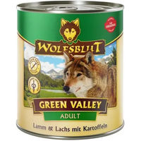 Produktbild von Wolfsblut Green Valley Nassfutter Adult Lamm und Lachs mit Kartoffel getreidefrei 6 x 800 g - 6 x 800 g