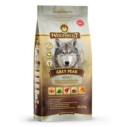 Produktbild von Wolfsblut Grey Peak Hundefutter Adult Ziege Getreidefrei 2 x 12,5 kg