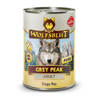 Produktbild von Wolfsblut Grey Peak Pure Hundefutter Adult Ziege getreidefrei hypoallergen 6 x 395 g - 6 x 395 g