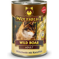 Produktbild von Wolfsblut Hund Nassfutter Wildschwein Adult Getreidefrei Stückchen in Sauce 6 x 395 g - 6 x 395 g