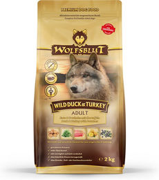 Wolfsblut Hundefutter Adult Ente und Truthahn getreidefrei und glutenfrei 2 kg - 2 kg – Bild 1 von 2