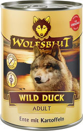 Produktbild von Wolfsblut Hundefutter Ente Adult 12x395g