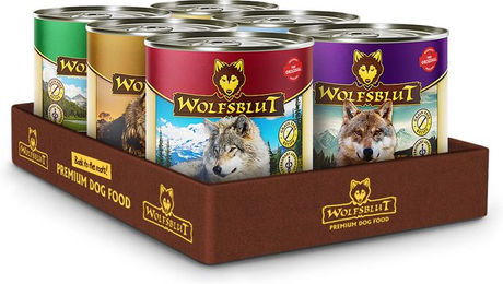 Wolfsblut Hundefutter Mixpaket Adult 6 x 800 g für Haut Fell und Verdauung - 6 x 800 g – Bild 1 von 2