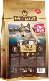 Wolfsblut Hundefutter Wild Duck Adult Getreidefrei Glutenfrei 14,5 kg - 12,5 kg – Bild 1 von 2