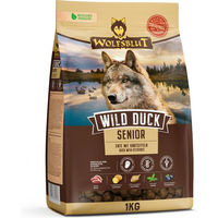 Produktbild von Wolfsblut Hundefutter Wild Ente Senior Getreidefrei Glutenfrei 1 kg - 1 kg