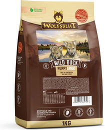 Wolfsblut Hundewelpen Große Rassen Ente Getreidefrei und Glutenfrei 1 kg – Bild 1 von 2