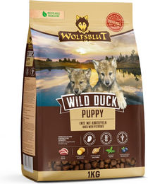 Wolfsblut Hundewelpen Trockenfutter Ente getreidefrei und glutenfrei 1 kg - 1 kg – Bild 1 von 2