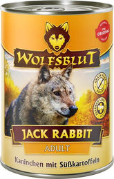 Wolfsblut Jack Rabbit Hundefutter Adult Kaninchen Getreidefrei Hypoallergen 6 x 395g - 6 x 395 g – Bild 1 von 5