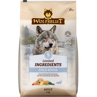 Produktbild von Wolfsblut Limited Ingredients Cold River Trockenfutter für ausgewachsene Hunde mit Forelle und Lachs 9 kg - 9 kg
