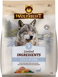 Wolfsblut Limited Ingredients Cold River Trockenfutter Hund Adult Forelle Getreidefrei 1kg - 5 x 1 kg – Bild 1 von 4