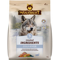 Produktbild von Wolfsblut Limited Ingredients Cold River Trockenfutter Hund Adult Forelle Getreidefrei 1kg - 5 x 1 kg