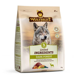 Wolfsblut Limited Ingredients Dark Forest Hundetrockenfutter Adult Wild und Süßkartoffel getreidefrei hypoallergen 1 kg - 1 kg – Bild 1 von 5