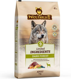 Wolfsblut Limited Ingredients Dark Forest Trockenfutter Hund Adult Wild & Süßkartoffel Getreidefrei 9 kg - 9 kg – Bild 1 von 4