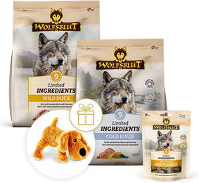 Wolfsblut Limited Ingredients Probierpaket Trockenfutter für erwachsene Hunde mit Ente und Wild hypoallergen – Bild 1 von 2
