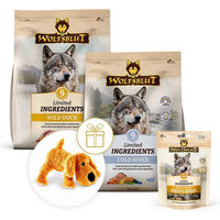 Produktbild von Wolfsblut Limited Ingredients Probierpaket Trockenfutter für erwachsene Hunde mit Ente und Wild hypoallergen