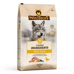 Wolfsblut Limited Ingredients Trockenfutter Hund Adult Ente Hypoallergen Monoprotein 9 kg - 9 kg – Bild 1 von 3