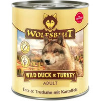 Produktbild von Wolfsblut Nassfutter Adult Ente und Truthahn Getreidefrei 6 x 800 g - 6 x 800 g