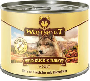 Wolfsblut Nassfutter Adult Ente und Truthahn mit Kartoffel getreidefrei 6 x 200 g - 6 x 200 g – Bild 1 von 4