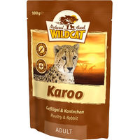 Produktbild von Wolfsblut Nassfutter für Katzen Adult Kaninchen und Geflügel Stückchen in Sauce Getreidefrei 7 x 100 g - 7 x 100 g