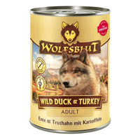 Produktbild von Wolfsblut Nassfutter Wild Duck & Turkey Adult Ente & Truthahn getreidefrei 6 x 395 g - 6 x 395 g