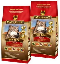 Produktbild von Wolfsblut Red Rock Nassfutter Hund Adult Känguru und Pferd Stückchen in Sauce getreidefrei 2x2 kg - 2 x 2 kg