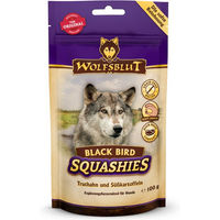 Produktbild von Wolfsblut Squashies Belohnungssnack für Hunde Black Bird Truthahn mit Süßkartoffel getreidefrei und glutenfrei 100 g - 8 x 100 g