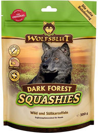 Produktbild von Wolfsblut Squashies Dark Forest Belohnungssnack für Hunde mit Wild getreidefrei und hypoallergen 6x300g - 6 x 300 g